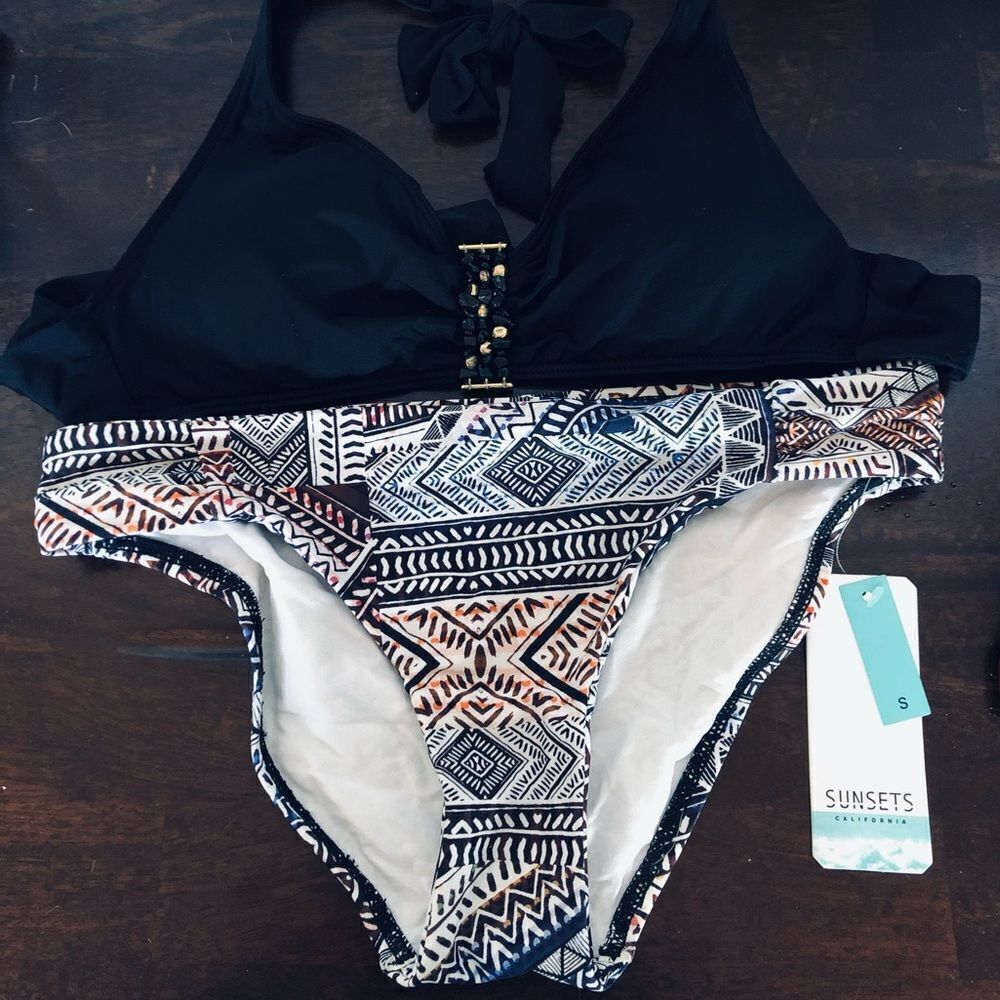 Beautiful 2-pc Ralph Lauren Swim Top & Sunsets Bikini Bottom Swim Set